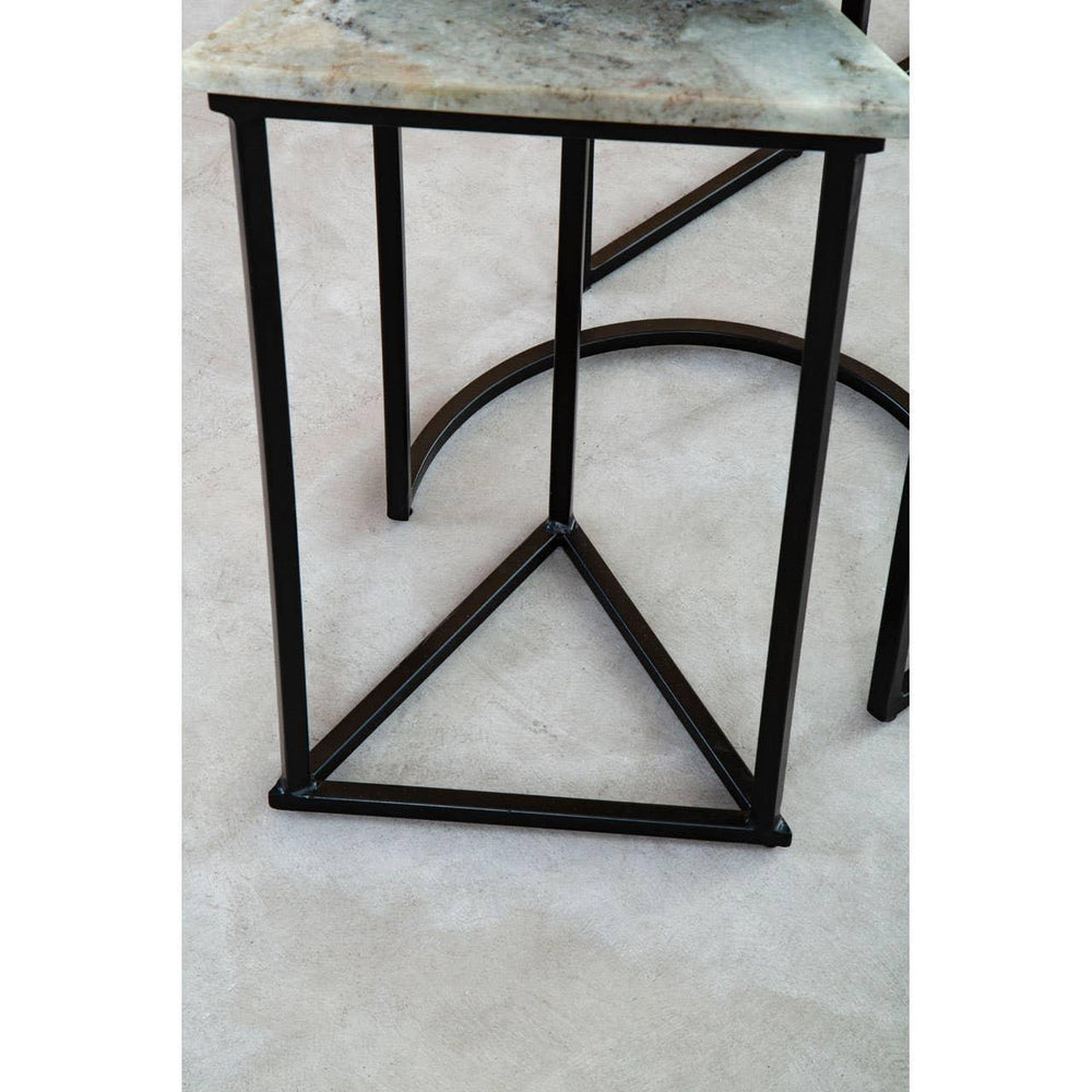 Marble Nesting Tables Trio