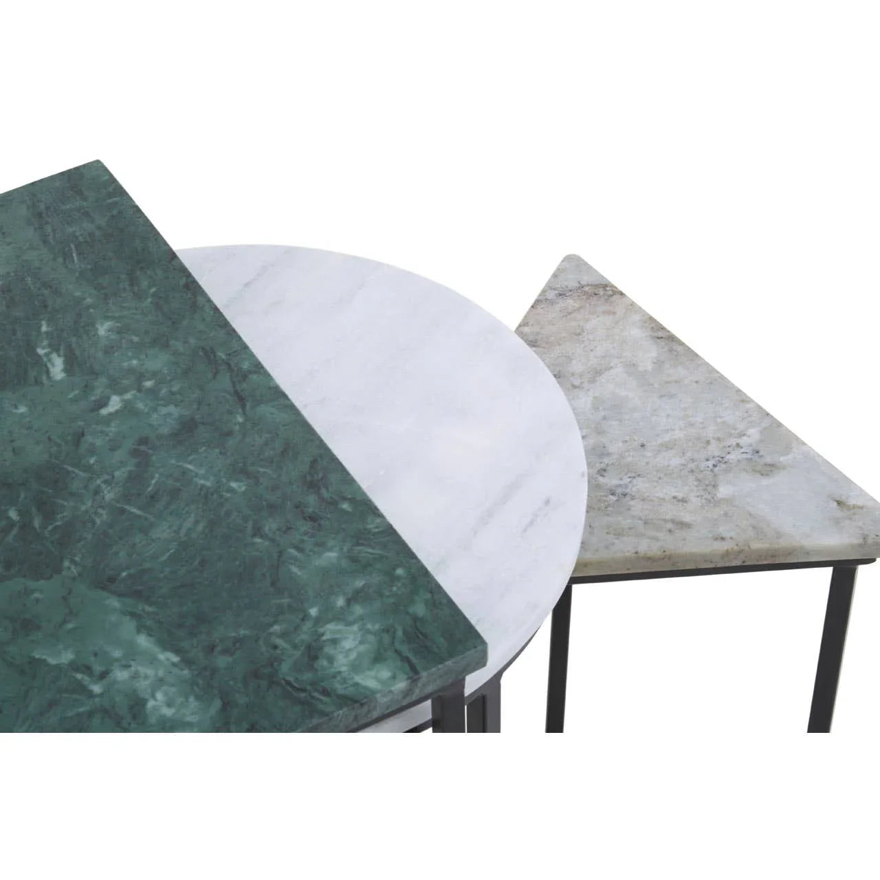 Marble Nesting Tables Trio