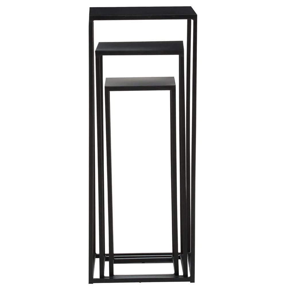 Black Square Nesting Side Tables