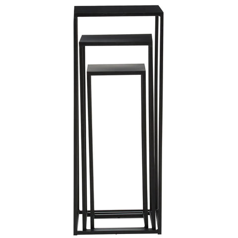 Black Square Nesting Side Tables