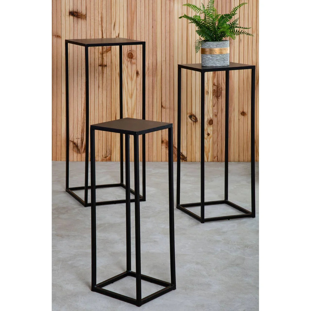 Black Square Nesting Side Tables