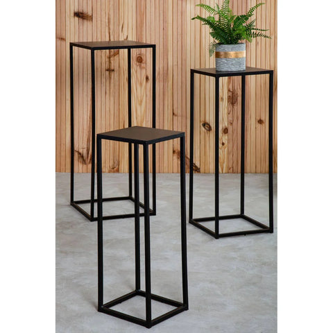 Black Square Nesting Side Tables