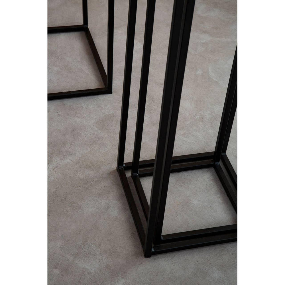 Black Square Nesting Side Tables