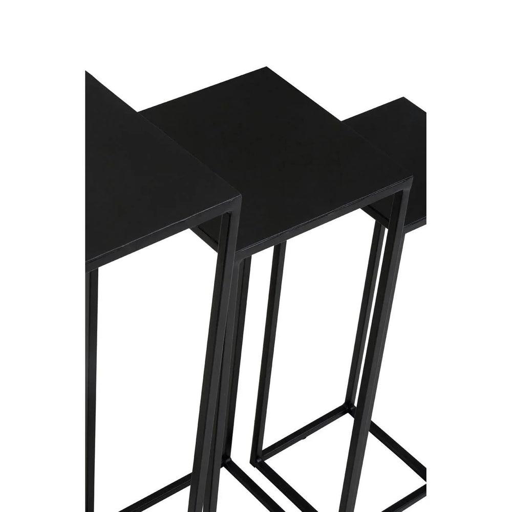 Black Square Nesting Side Tables