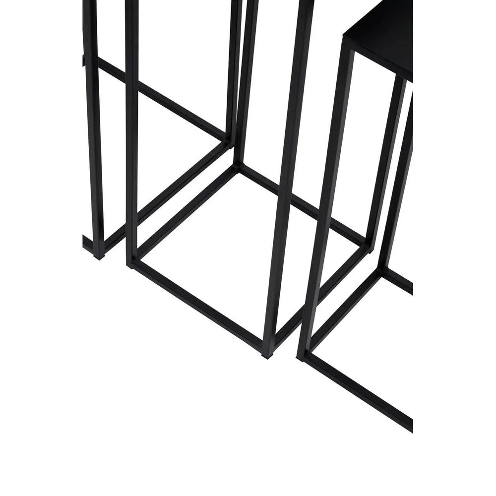 Black Square Nesting Side Tables