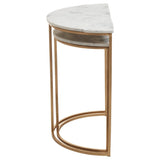 SemiCircular Marble Side Tables Set