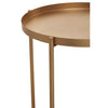 Golden Tiered Metal Side Table