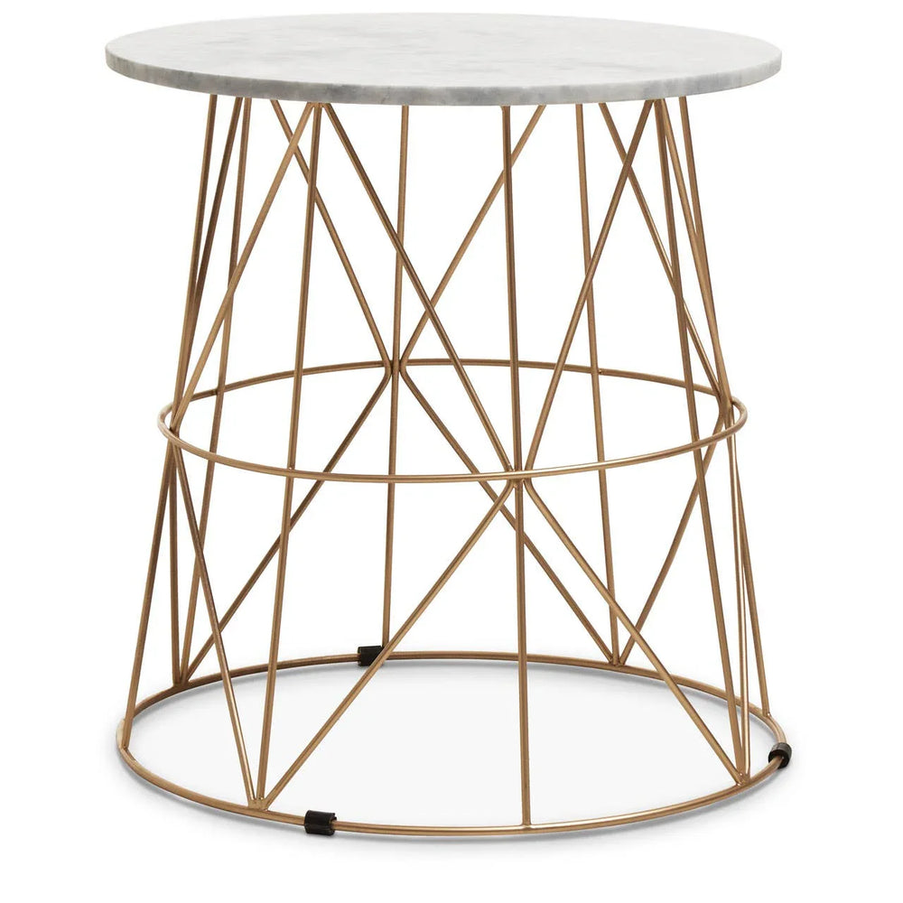 Marble Gold Side Table