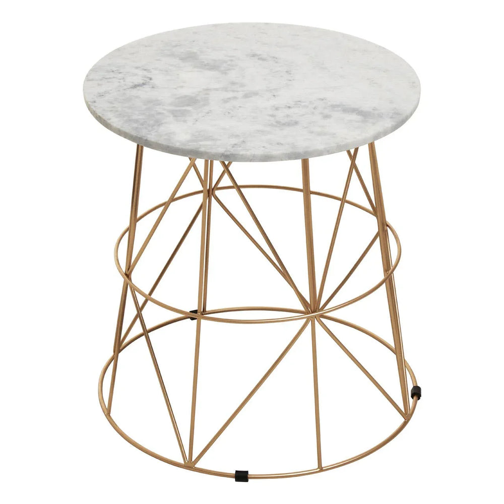 Marble Gold Side Table
