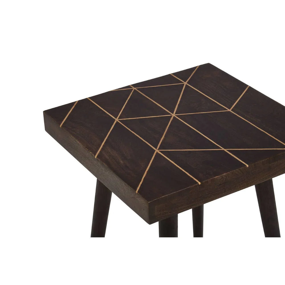 Luxe Mango Wood Side Table