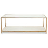 Golden Terrazzo Glass Coffee Table