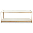Golden Terrazzo Glass Coffee Table