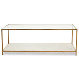 Golden Terrazzo Glass Coffee Table