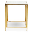 Gold Frame Glass Side Table