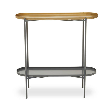 Golden Grey Console Table