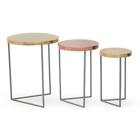 Title Modern Nesting Metal Tables