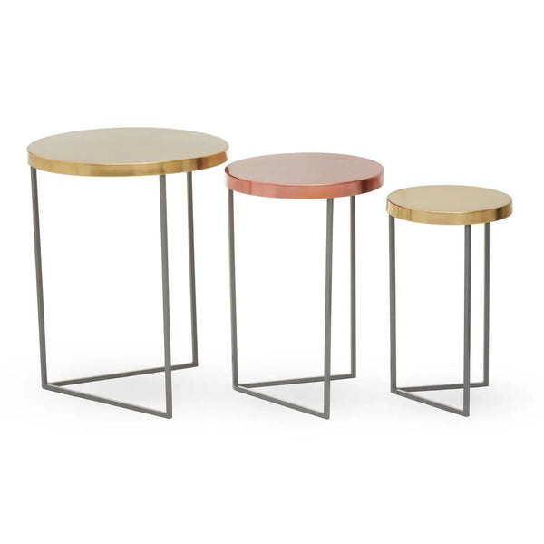Title Modern Nesting Metal Tables
