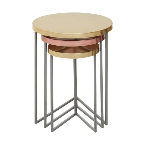 Title Modern Nesting Metal Tables