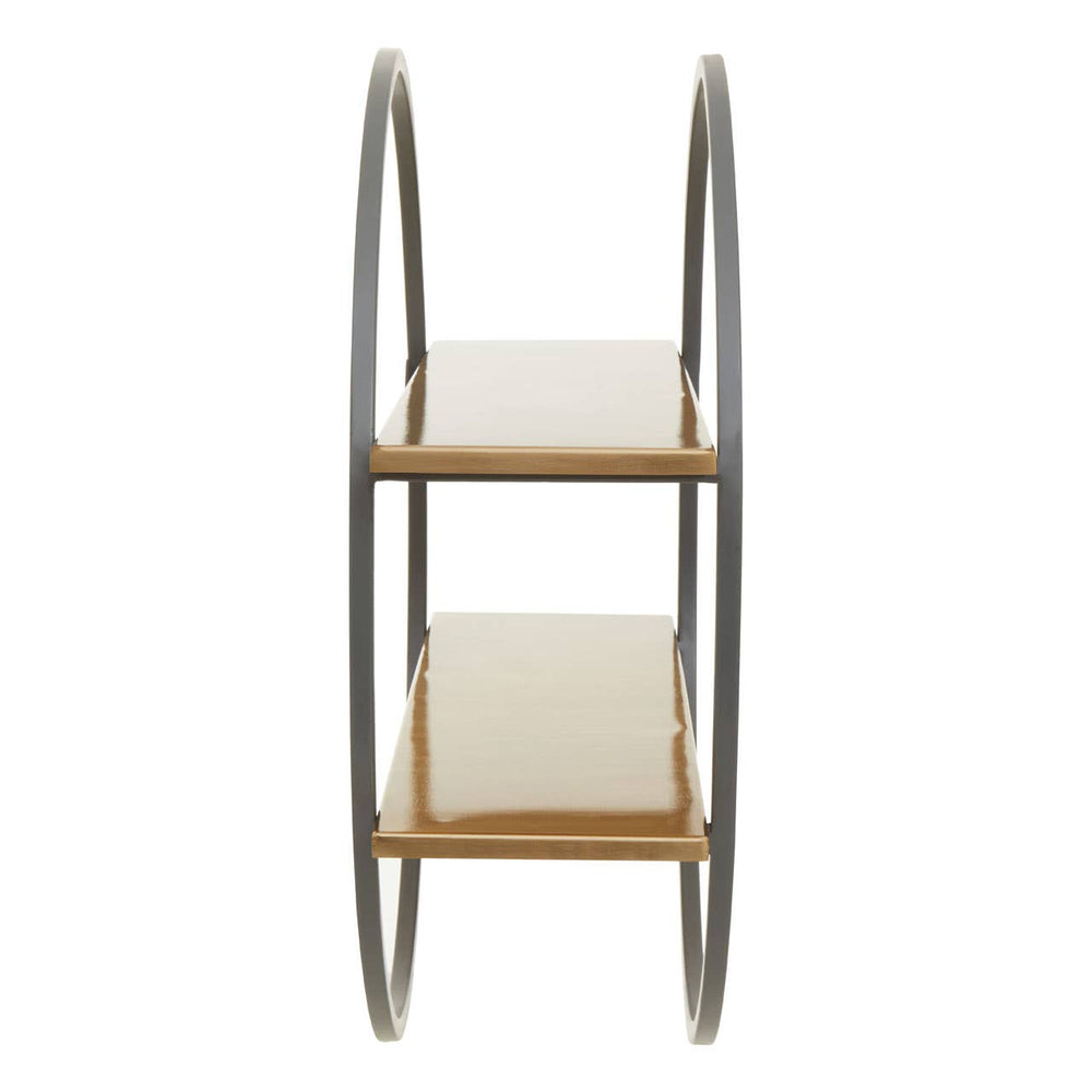 Angular Gold Wall Shelf