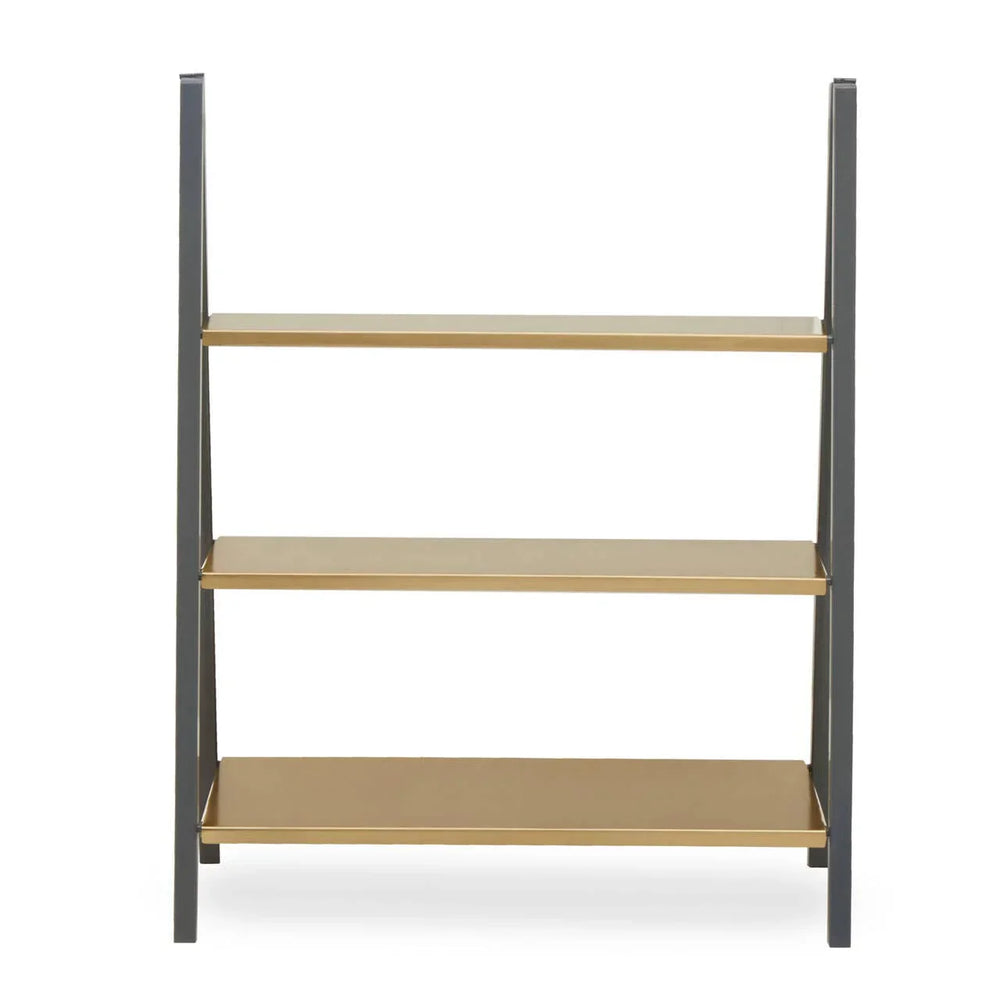 Gold & Grey Metal Shelf