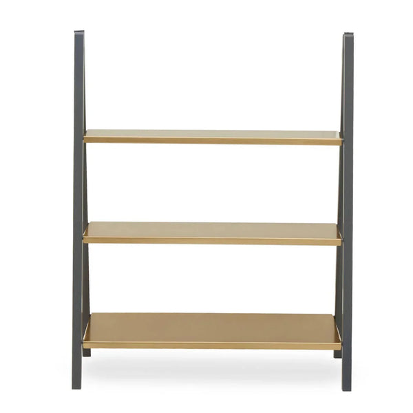 Gold & Grey Metal Shelf