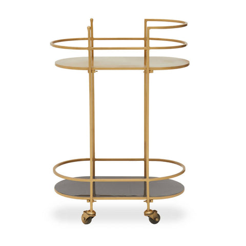 Luxe Gold Bar Cart