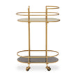 Luxe Gold Bar Cart