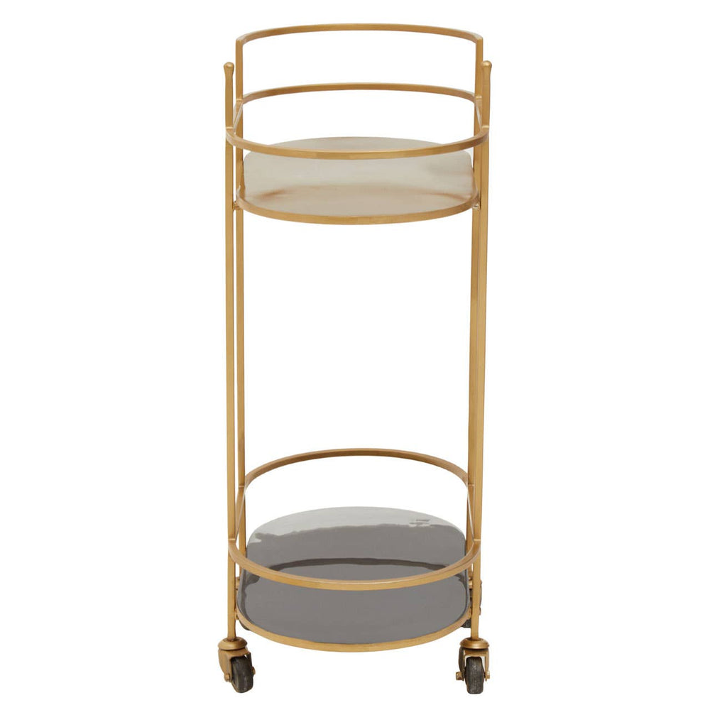 Luxe Gold Bar Cart