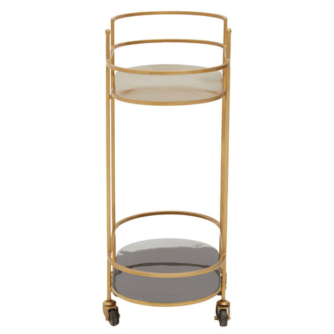 Luxe Gold Bar Cart