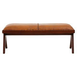 Leather Braid Bench