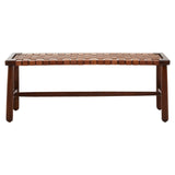 Leather Strap Bench