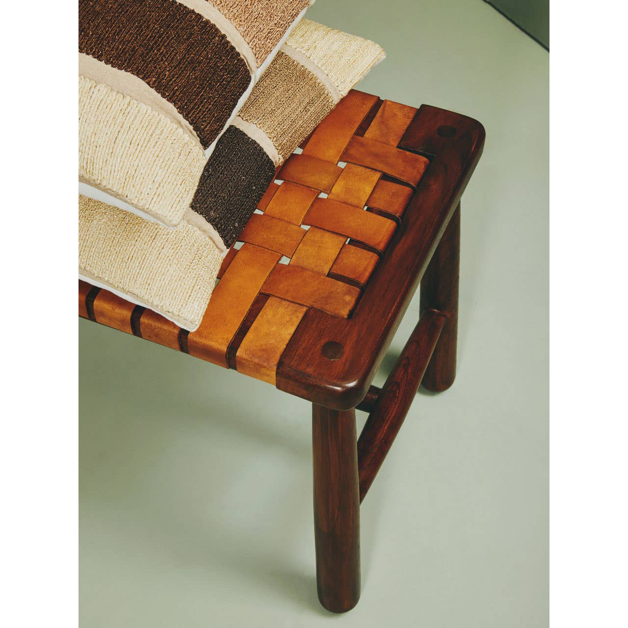 Leather Strap Bench