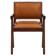 Inca Tan Leather Dining Chair