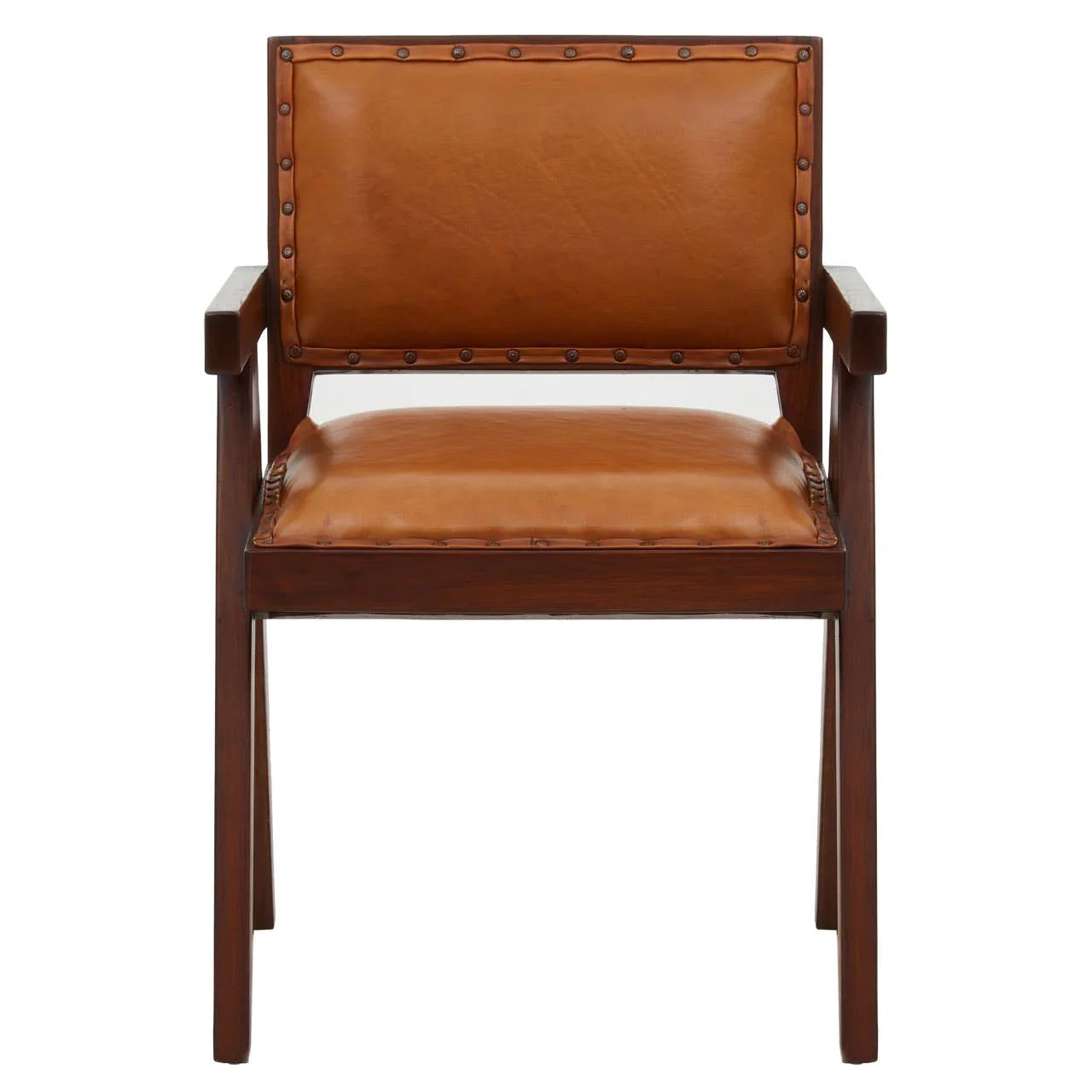 Inca Tan Leather Dining Chair