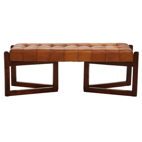 Luxe Leather Bench