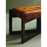Luxe Leather Bench