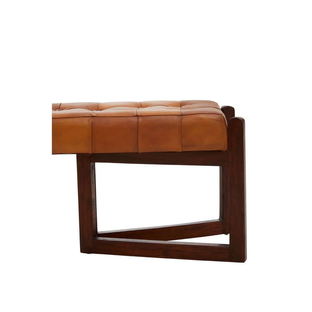 Luxe Leather Bench