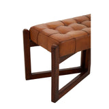 Luxe Leather Bench