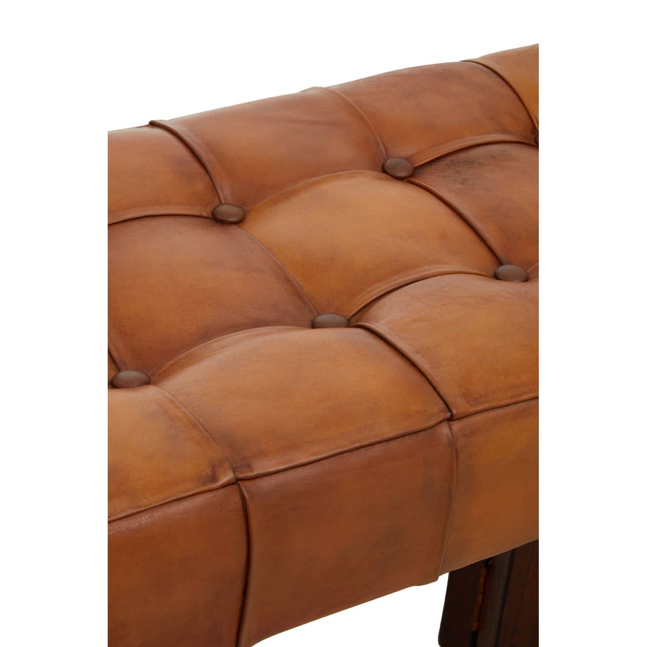 Luxe Leather Bench