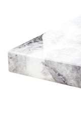 Sleek Grey Marble Dining Table