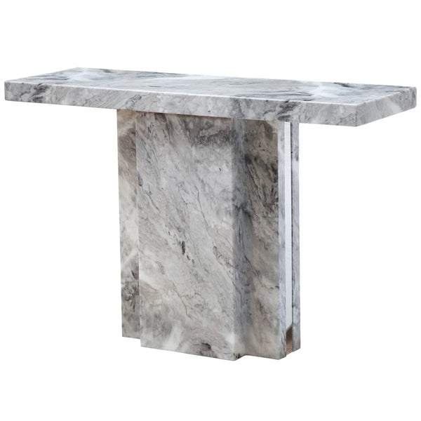 Grey Marble Console Elegance