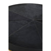 Gold Geometric Round Side Table
