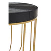 Gold Geometric Round Side Table
