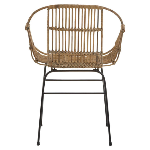 Sleek Rattan Accent Chair