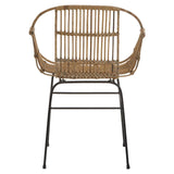 Sleek Rattan Accent Chair