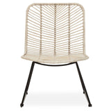 Boho Rattan Accent Chair