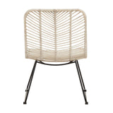 Boho Rattan Accent Chair
