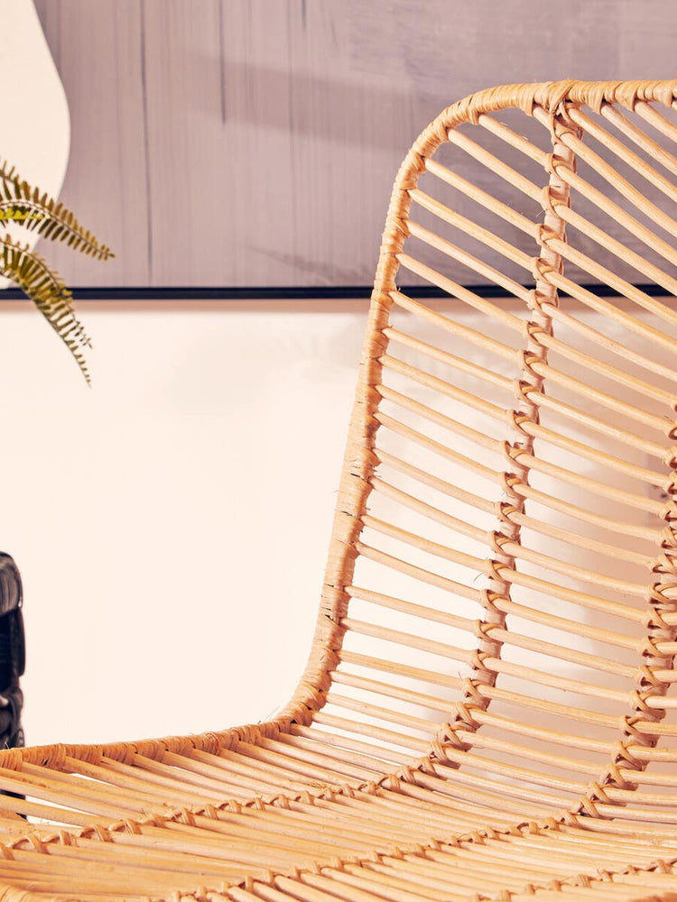 Boho Rattan Accent Chair