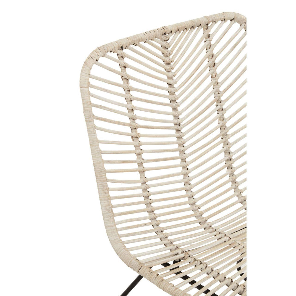 Boho Rattan Accent Chair