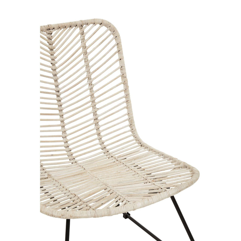 Boho Rattan Accent Chair